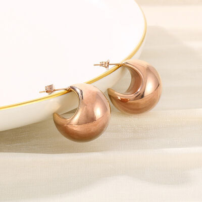 Moon Shape Earrings Fashion Lux Shop