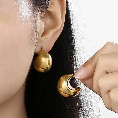 Moon Shape Earrings Fashion Lux Shop