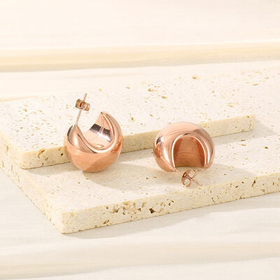 Moon Shape Earrings Fashion Lux Shop