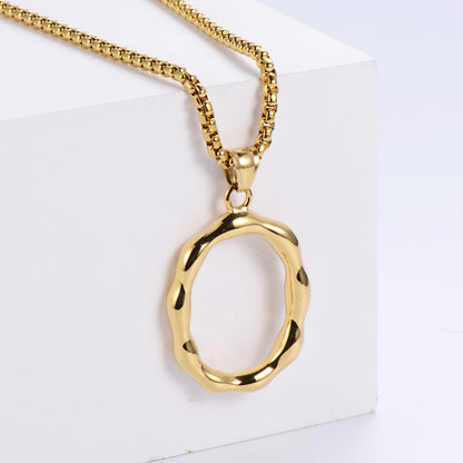 Hip-hop polished plating alphabet pendant Fashion Lux Shop