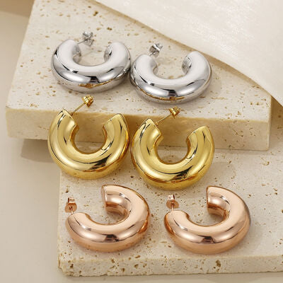 C-Hoop Earrings Fashion Lux Shop