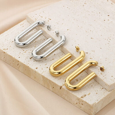 Hinged Hoop Earrings Fashion Lux Shop