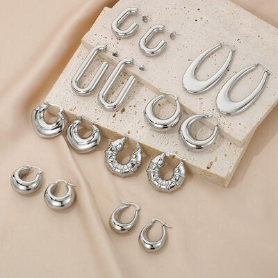 Hinged Hoop Earrings Fashion Lux Shop