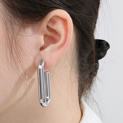 Hinged Hoop Earrings Fashion Lux Shop