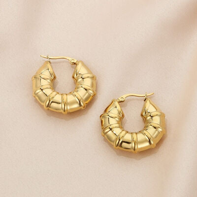 Hinged Hoop Earrings Fashion Lux Shop