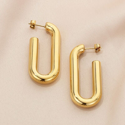 Hinged Hoop Earrings Fashion Lux Shop