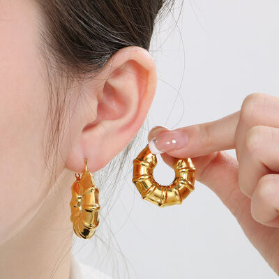 Hinged Hoop Earrings Fashion Lux Shop