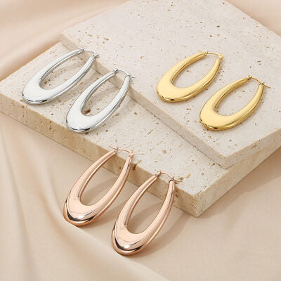 Hinged Hoop Earrings Fashion Lux Shop