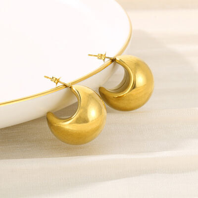 Moon Shape Earrings Fashion Lux Shop