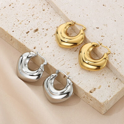 Hinged Hoop Earrings Fashion Lux Shop